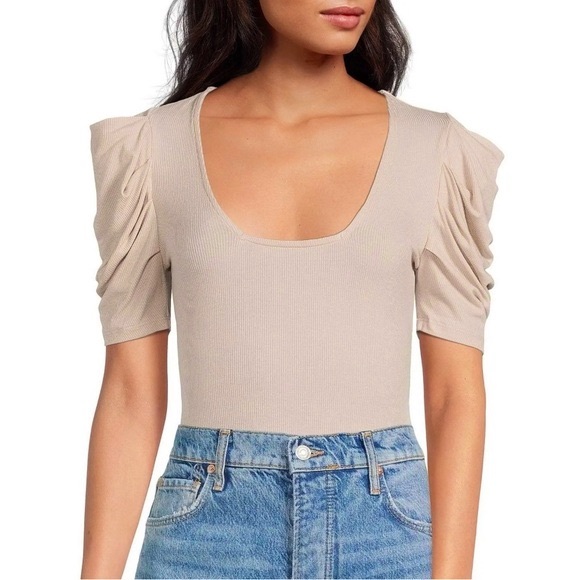 NEW Free People So Fresh ribbed thong bodysuit - Picture 2 of 10